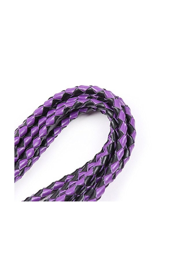 SM articles pour adultes flagellation Adjustment Sex Supplies Purple Hand Woven Eight flaps whip passion Toys