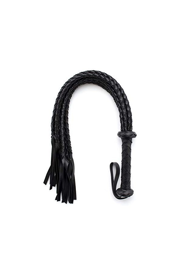 Marilia Couple de Fouet en Cuir Noir fournit Un Jeu damour