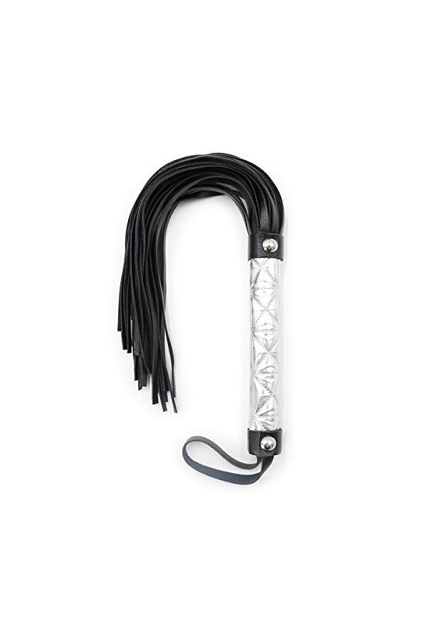 Rapidly Fouet en Cuir Cravache Flogger Bondage de S&M Fouet Massage Fouet Argent Accessoires de scène Flirter Jouets de Fessé