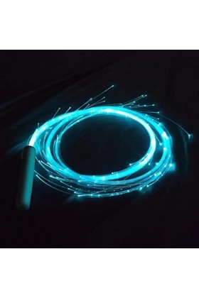 JINGAN Fouet Rave, Fouets Rave LED Rotatifs À 360 Degrés - Fouet À Fibre Optique Réutilisable Alimenté par Batterie, Fouets L