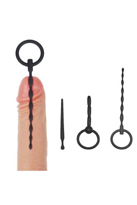 MS05-Kit 3 Pièces En Silicone Pour Homme Matériau Doux Pour La Peau ḊĨĻáţáţÈÛŔ ÛŔÈţŔÈ ĥŐmmÈ ŚŐņḊÈ pĻÛğ ţĨğÈ ÛŔĨņáĨŔÈ méḊĨcá