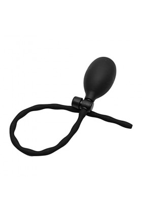 Gonflable Expansion Fileté Urétral Sondage Pénis Plug Silicone Creux Urétral Stimulation Bâton Mâle Masturbation Dispositif 