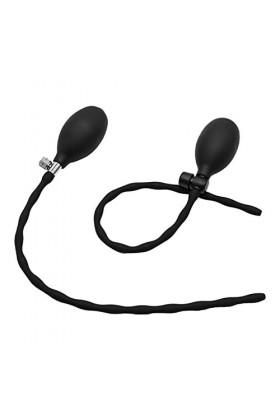 Gonflable Expansion Fileté Urétral Sondage Pénis Plug Silicone Creux Urétral Stimulation Bâton Mâle Masturbation Dispositif 