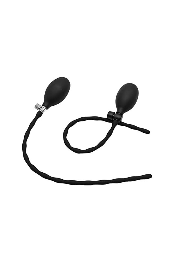 Gonflable Expansion Fileté Urétral Sondage Pénis Plug Silicone Creux Urétral Stimulation Bâton Mâle Masturbation Dispositif 