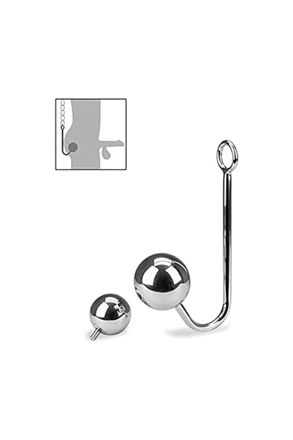 GRONGU Crochet anal + 2 boules interchangeables