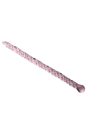 Plug urétral de son urétral de masseur masculin en cristal rose, bouchon urétral fileté en verre transparent, jouet dexercic