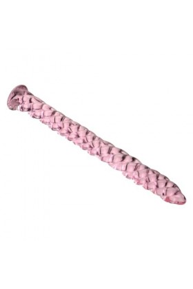 Masseur masculin en cristal rose, bouchon urétral fileté en verre Transparent, jouet dexercice masculin, prise de pénis urét