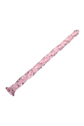 Masseur masculin en cristal rose, bouchon urétral fileté en verre Transparent, jouet dexercice masculin, prise de pénis urét