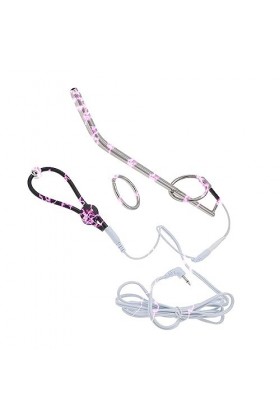 Bande élastique perle anneau de pénis choc électrique prise urétrale en métal ensemble de choc électrique jouet sexuel de Mas