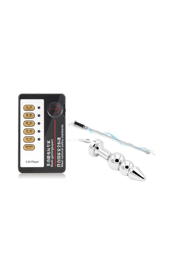 Jouet sexuel dentraînement pour hommes, bouchon Anal en métal à choc électrique, bouchon urétral creux, Tube urétral à choc