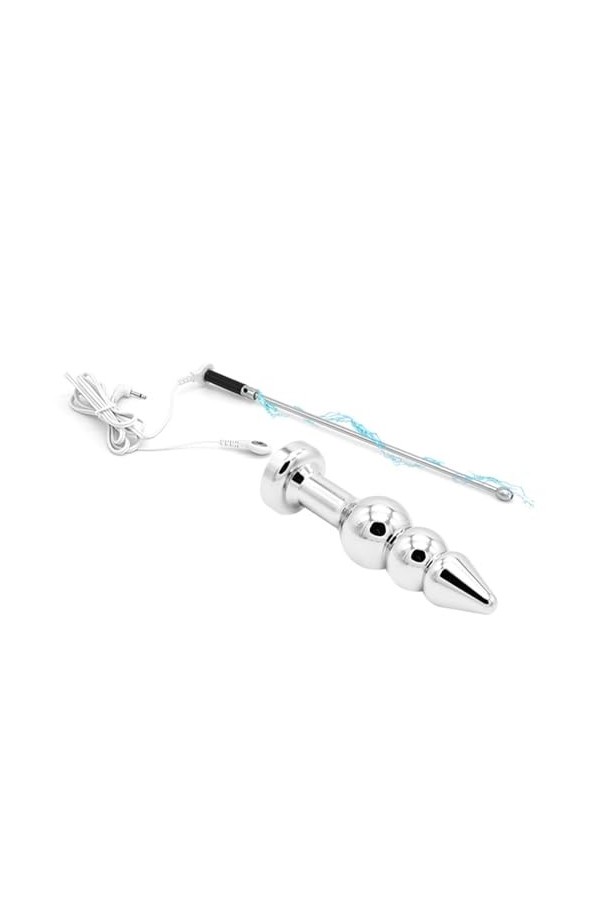 Jouet sexuel dentraînement pour hommes, bouchon Anal en métal à choc électrique, bouchon urétral creux, Tube urétral à choc