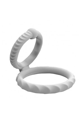 ZYGMIR Lot de 2, Double Anneau en Silicone Souple à Haute élasticité pour Les Hommes -902