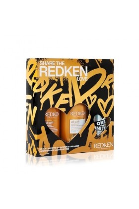 Redken, Coffret Découverte All Soft Hydratation Intense pour Cheveux Secs à Très Secs, Shampoing 300ml + Après-Shampoing 300m