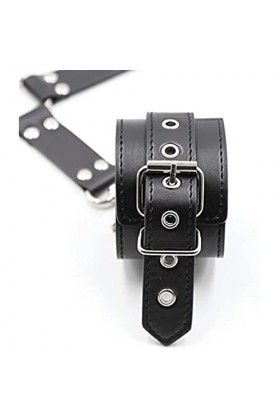 pour le dosdentraînement en cuir réglable noir élastique Mēn?ttēs Ensemble dentraînement