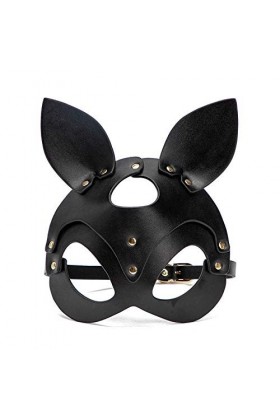 Masque en cuir demi-visage Accessoires de costume de fête Halloween Favors