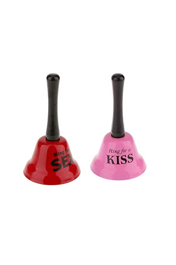 Ruimada 2pcs Cloches Couple Jeu Flirt Jouet Cadeau De La Saint-Valentin