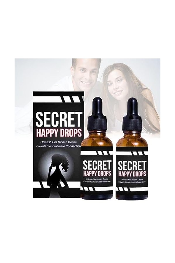 PleasurePeak Gouttes orales Secret Happy Gouttes pour femme, augmentant la sensibilité et le plaisir, augmenter les niveaux d