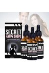 PleasurePeak Gouttes orales Secret Happy Gouttes pour femme, augmentant la sensibilité et le plaisir, augmenter les niveaux d