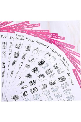 Beaupretty 1 Ensemble De Cahier DExercices De Manucure En Papier Dessiné À La Main