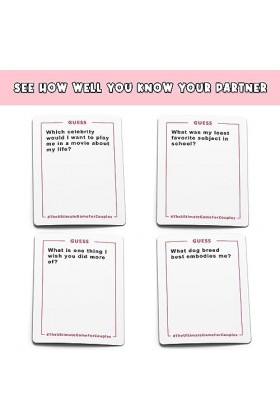 The Ultimate Game for Couples - Excellentes conversations et défis amusants pour un rendez-vous amoureux - Cadeau romantique 