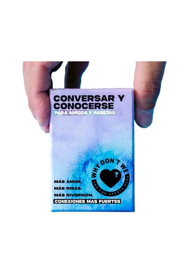 Conversar y Conocerse en espagnol - Why Dont We - 120 cartes avec questions, jeux, conversations et plus encore Jeu amusant