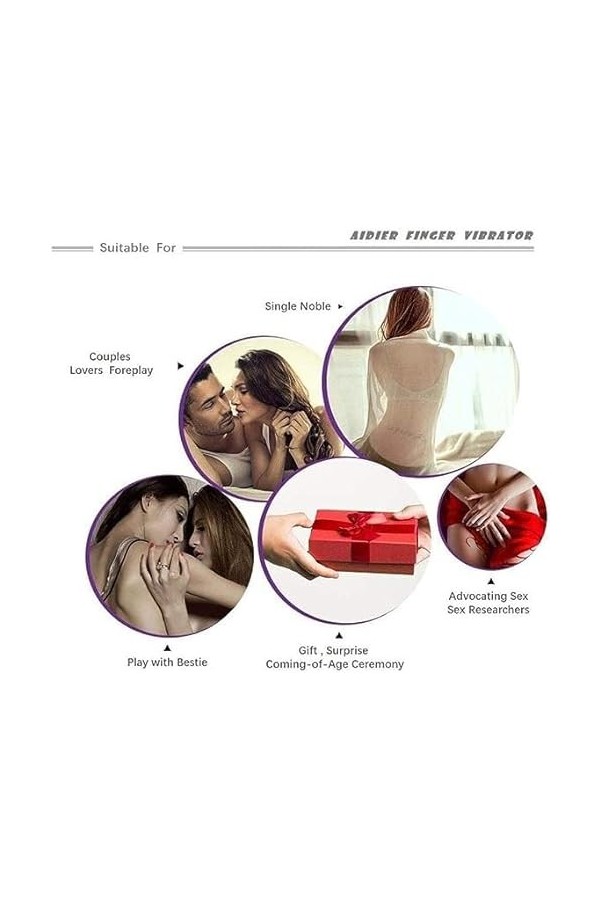 MOLUCI Jouet Vibrant féminin en Contact avec Le Caoutchouc Noir 