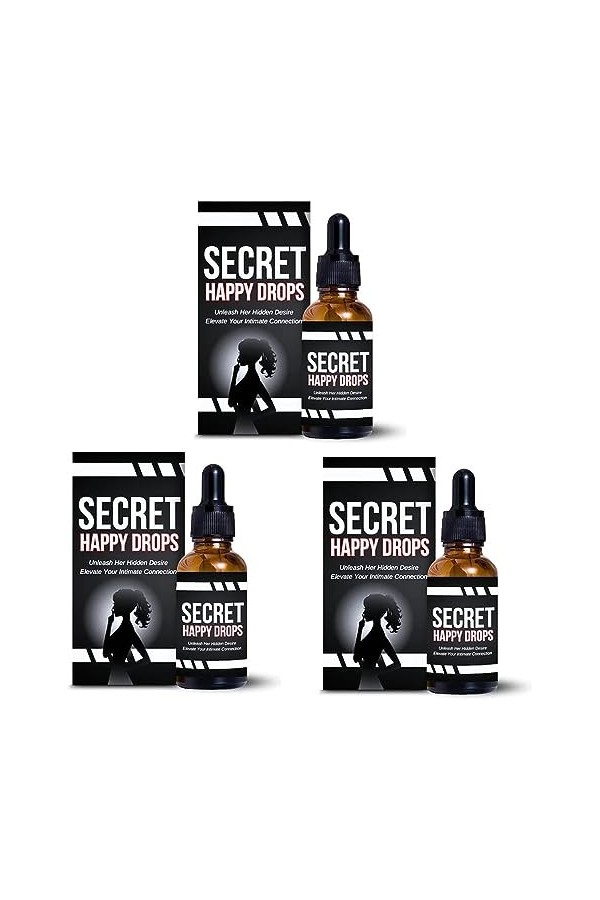 Gouttes Secret Happy pour femme, gouttes orales Pleasurepeak pour améliorer la sensibilité et le plaisir, augmenter les nivea