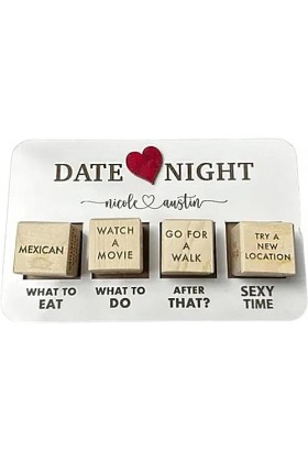 Date Night Dice，Date Night Wooden Dice Game for Couples,Date Night Dice After Dark Edition,PortableDate Night Dice Gift for H