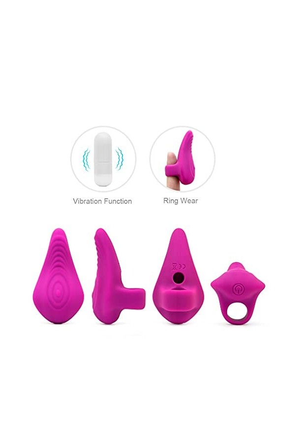 Masseur Portable Doigt vibrant Clîtôrîdîen Point G Stimulateur Télécommàñdé a Distàñce-EE6