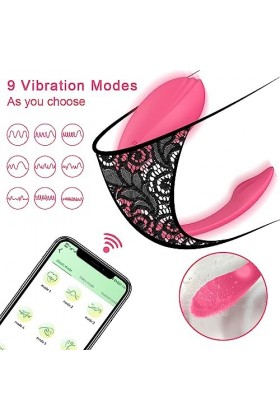Sex Toyspour pour Couple Oeuf Vibromasseur Telecommande à Distance App, Oeuf Vibro Connecté Telephone Bluetooth - Mini Vibrom