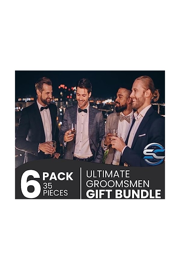 Sai Creations Lot de 6 paquets de 35 pièces pour garçons dhonneur