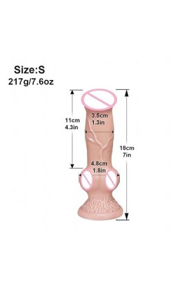 Cugzue Énorme Silicone incassable Confortable et Doux pour Une Utilisation Facile,Black-S