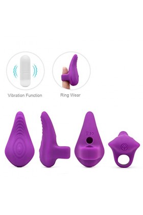 MayNuo Point G Stimulateur Doigt Vibrateur Ｄóｉgt Ｖîbｒａnt Ｓëxｕêl Clìtｏriｄìen Ｓtìmūlāteur Pour Ｃoūple Ｆemme Ｓilicóne-Dd13