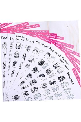 minkissy 2 Ensembles Art Liner Débutant Kits De Peinture Pour Débutants Kit Conseils Stylo Pochoir Pratique Avec Design Ongle