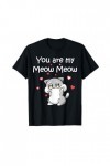 Cat Meow Couples amoureux Preuve damour Saint-Valentin T-Shirt