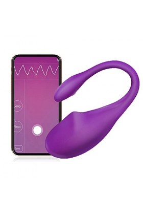 Oeuf Vibromasseur à Distance Telecommande App Silencieux, Oeuf Vibrant Couple Sans Fil Bluetooth Sextoyse Femme, Oeuf Vibrant