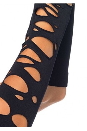 Leg Avenue Manchettes Ajourées Noires Noir Taille Unique