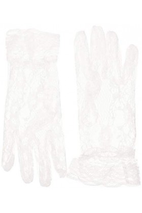Leg Avenue G1260 Poignet Longueur Gants de Dentelle Blanc Taille Unique EUR 34-38