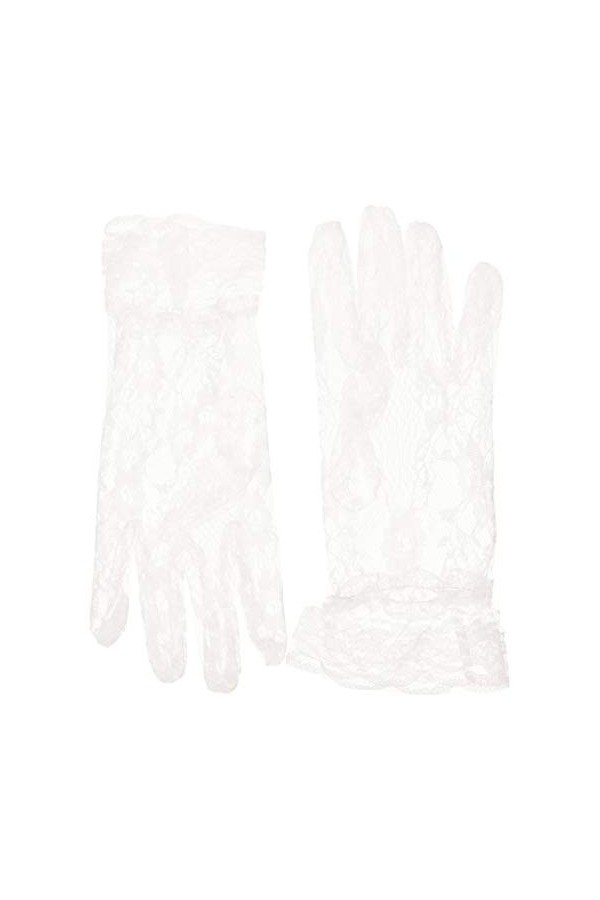Leg Avenue G1260 Poignet Longueur Gants de Dentelle Blanc Taille Unique EUR 34-38