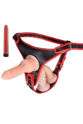 Clit-Ørìdî??-?îld? Áñ?l?? P?ll?-Les têtes Doubles sont faciles à Nettoyer Taille de Ceinture Ajustable D4177