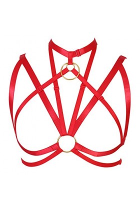 Femme Punk Harness Soutien-Gorge Strappy Body Caged Cupless Ceinture Harnais De Danse Gothique Halloween Rave Party Bra Class