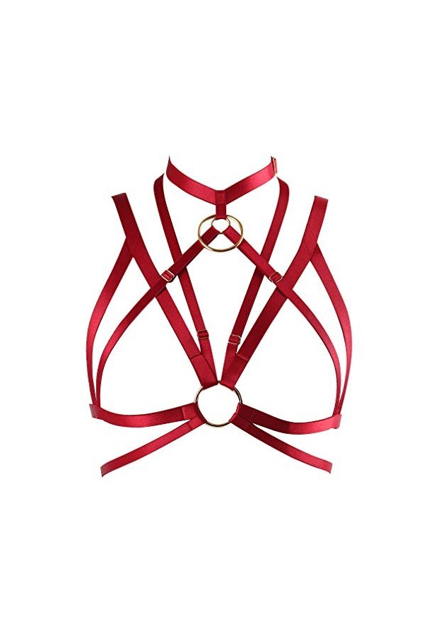 Femme Punk Harness Soutien-Gorge Strappy Body Caged Cupless Ceinture Harnais De Danse Gothique Halloween Rave Party Bra Class