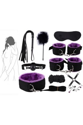 DYNLAB ??? ??????? Violet Charmant, Toute La Saveur, Ensemble De 10 Pièces en Nylon ??? ???????