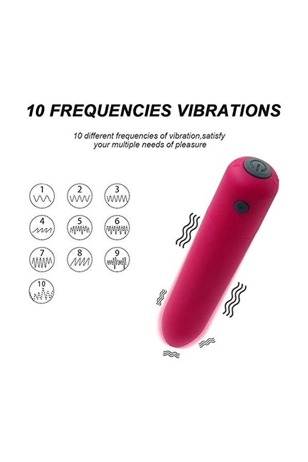 Mini Vībrômaššeur Oeuf Puissant Silencieux Ŝexěs Pl?isir Couplë, Bullët Diścret V?b?om?ss?urs Fëminin Va Et Vient S?x?oys? Cø