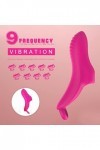 Petit Dõ?ℊt ?????-????ℯ?? Doigt Vibrateur en Silicone Doigt Ｖîbrant Sêxuêl Femme Ｖîbrö-Ｍássëúr Clítörìdíën Pöînt G Puissant P