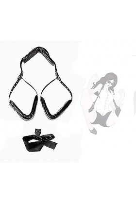 Jarretières fendues, ensemble fendu en satin mystérieux pour dames