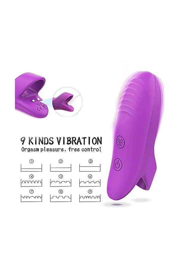 Vîbrante Sé???ýs Doigt Vîbrant pour Sëx femme Quiet, Clîtorial Toy avec Toy Hands Free Silicone Pleasure Toy Couple