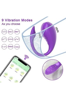 Oeuf V??r?ma??e?rs Fëmìnin Telecommande à Distance Vìbròmãšše?r Connecté Telephone - Oeuf Vîbrant Sěxťoy?e Femme Såns Fil Blu