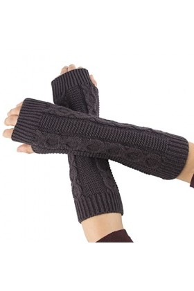 LZPCarra Accessoires résistants pour lhiver - Pour femme - Tricoté - En acrylique - Gants sans doigts - Jouet sexuel pour co