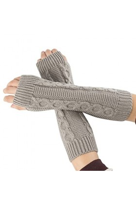 LZPCarra Accessoires résistants pour lhiver - Pour femme - Tricoté - En acrylique - Gants sans doigts - Jouet sexuel pour co